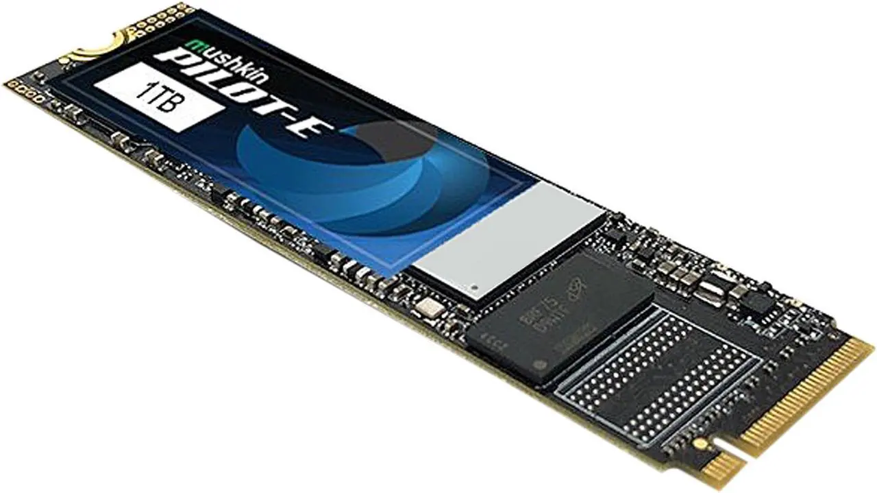 Alt view image 6 of 8 - Mushkin Pilot-E 1TB PCIe Gen3 x4 NVMe 1.3 M.2 (2280) Internal SSD - Up to 3,500MBs – Opal Data Encryption - MKNSSDPE1TB-D8