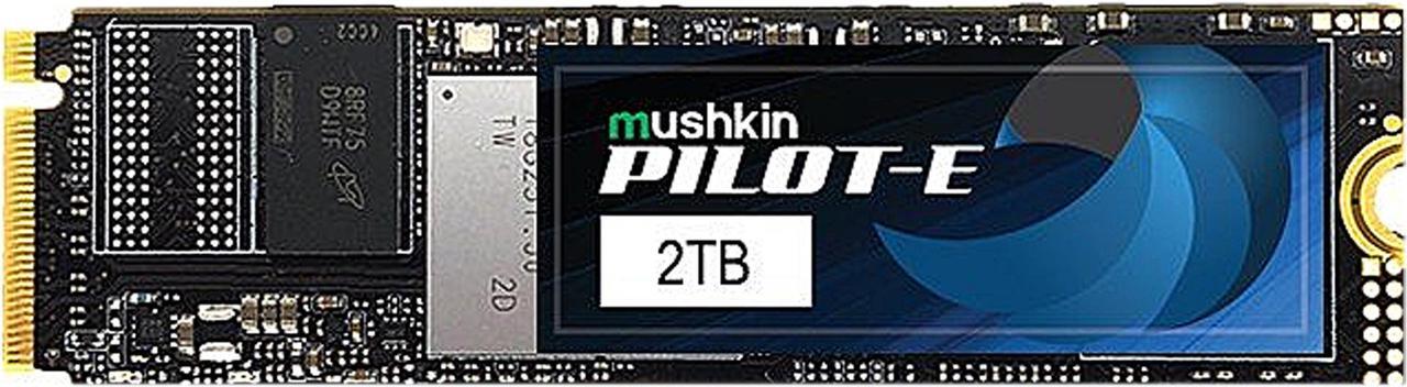 Alt view image 4 of 8 - Mushkin Pilot-E 2TB PCIe Gen3 x4 NVMe 1.3 M.2 (2280) Internal SSD - Up to 3,500MBs - Opal Data Encryption - MKNSSDPE2TB-D8