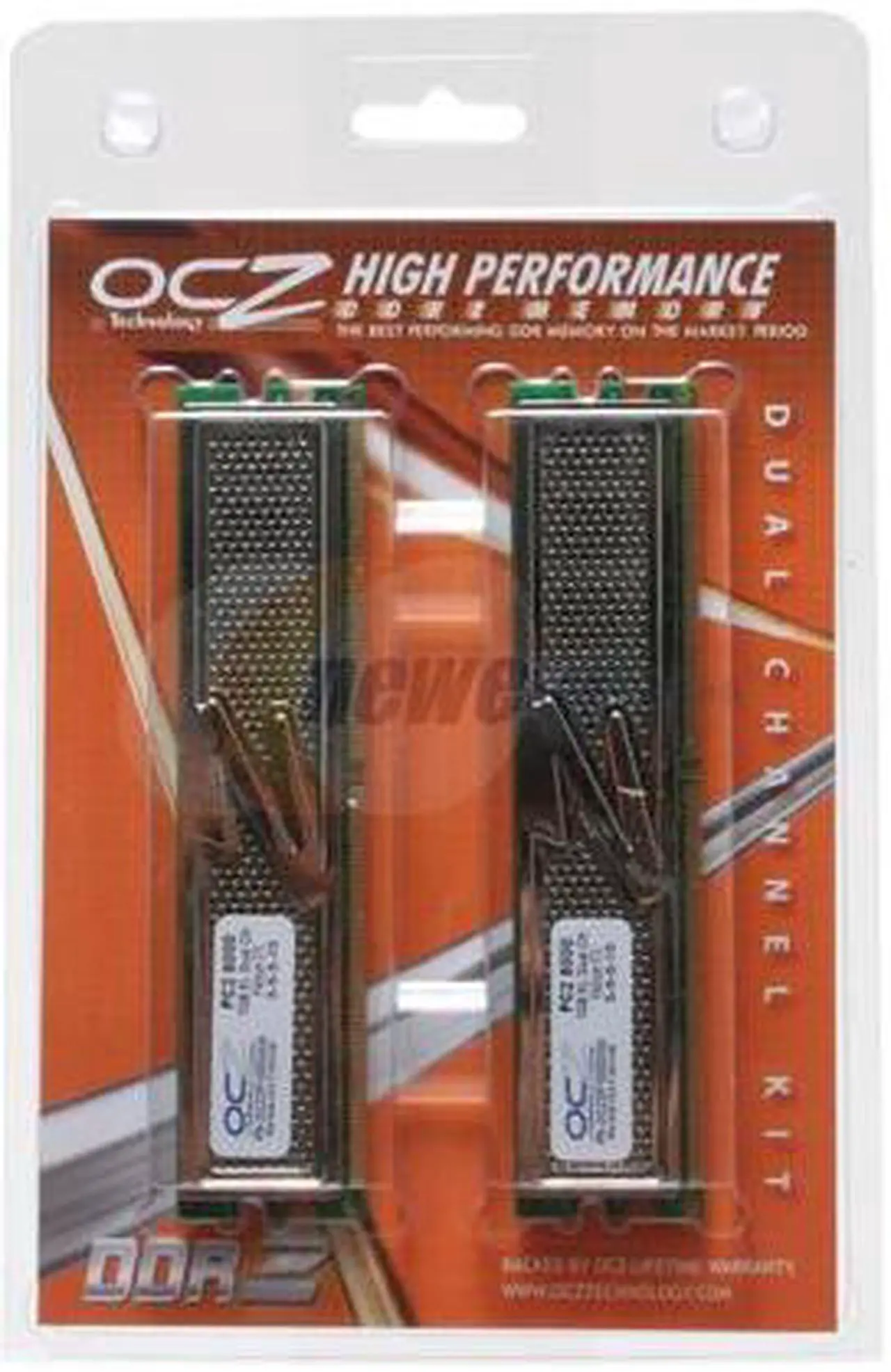 Alt view image 2 of 2 - OCZ Platinum 2GB (2 x 1GB) DDR2 1000 (PC2 8000) Dual Channel Kit Desktop Memory Model OCZ2P10002GK