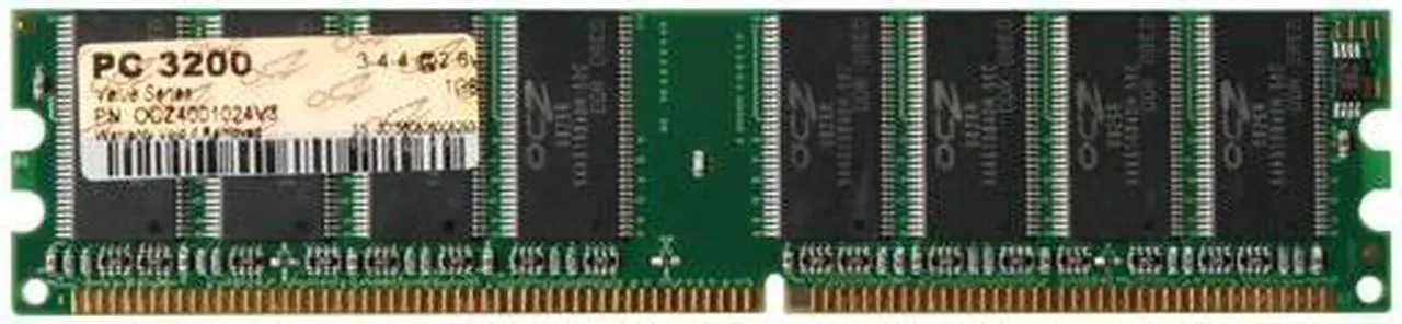 Alt view image 2 of 3 - OCZ Value Series 1GB DDR 400 (PC 3200) Desktop Memory Model OCZ4001024V3