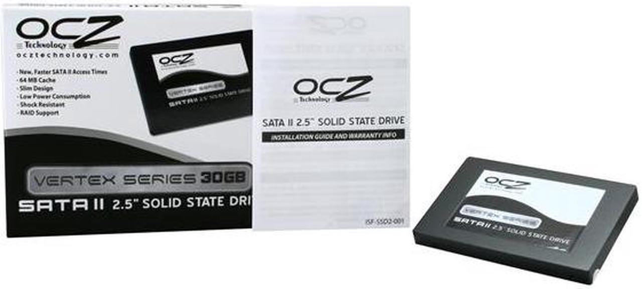 Alt view image 6 of 6 - OCZ Vertex Series 2.5" 30GB SATA II MLC Internal Solid State Drive (SSD) OCZSSD2-1VTX30GXXX