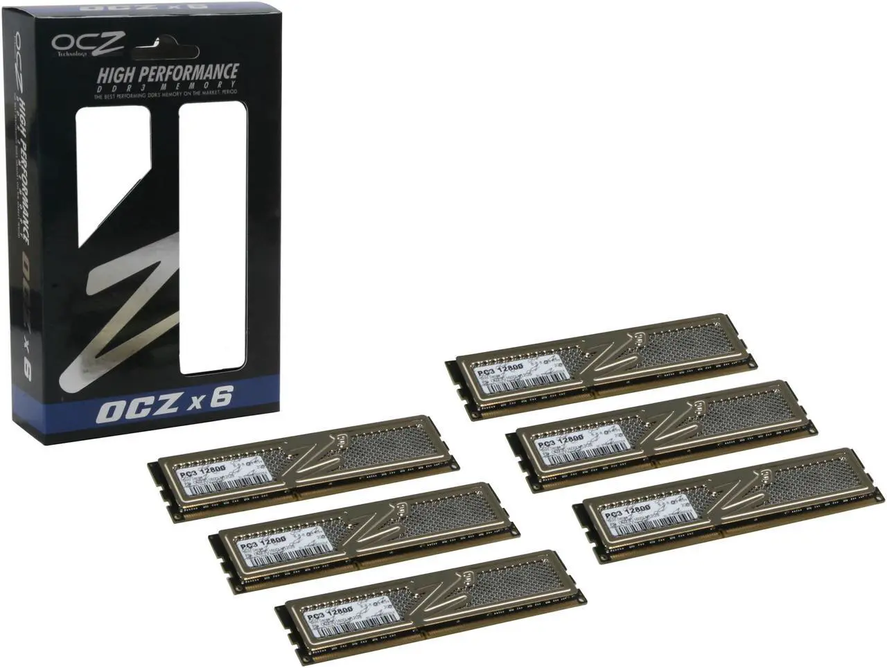 Alt view image 3 of 3 - OCZ Gold 12GB (6 x 2GB) DDR3 1600 (PC3 12800) Low Voltage Desktop Memory Model OCZ3G1600LV12GS