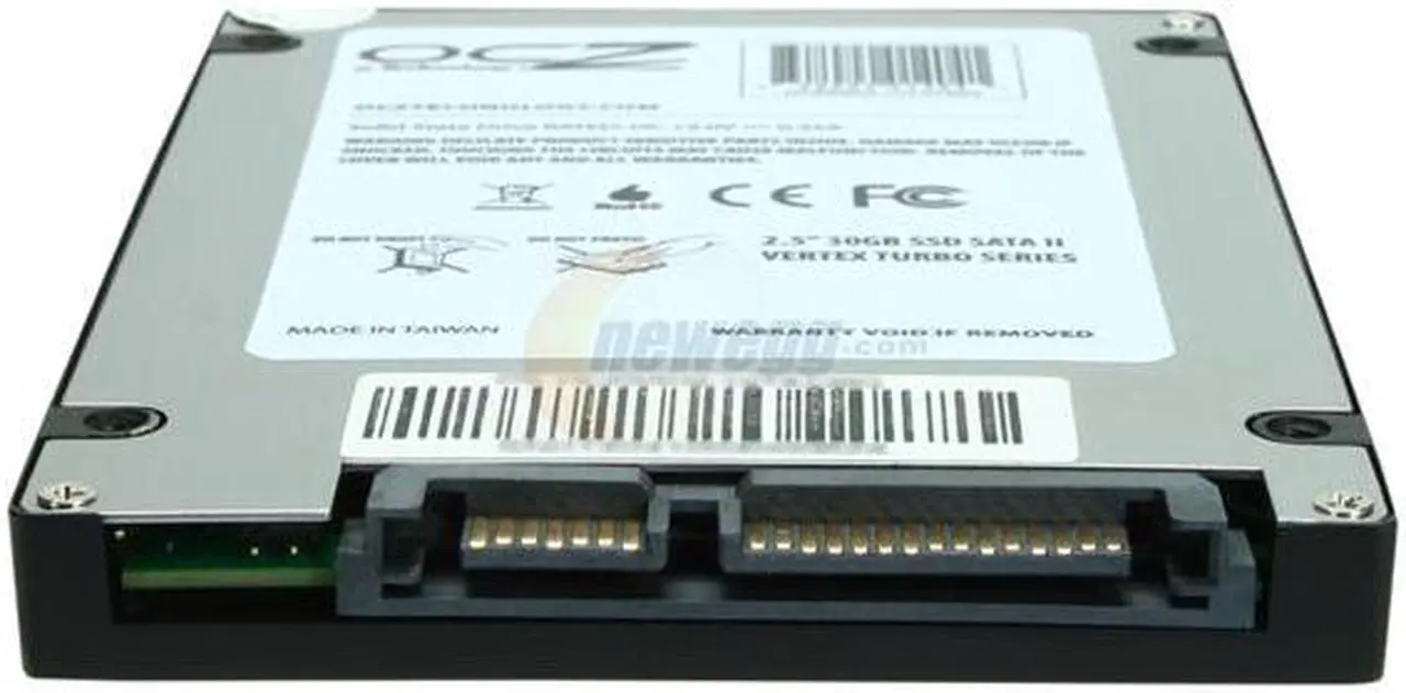 Alt view image 4 of 5 - OCZ Vertex Turbo 2.5" 30GB SATA II MLC Internal Solid State Drive (SSD) OCZSSD2-1VTXT30G