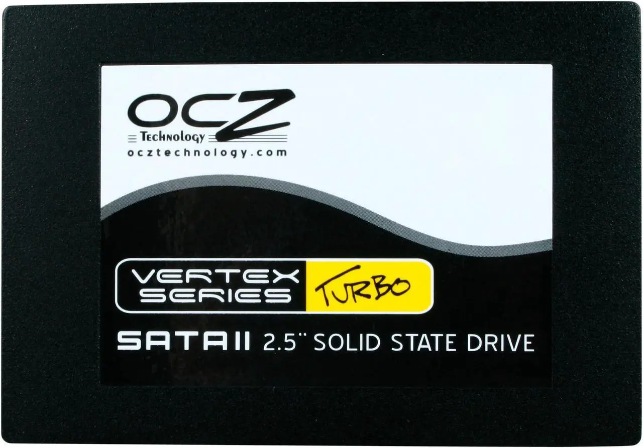 Alt view image 3 of 6 - OCZ Vertex Turbo 2.5" 60GB SATA II MLC Internal Solid State Drive (SSD) OCZSSD2-1VTXT60G