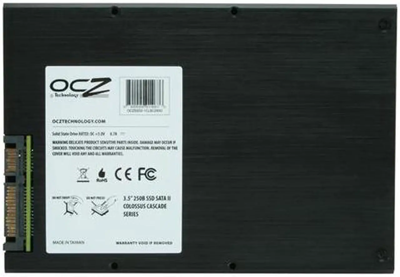 Alt view image 5 of 6 - OCZ Colossus Series 3.5" 250GB SATA II MLC Internal Solid State Drive (SSD) OCZSSD2-1CLS250G