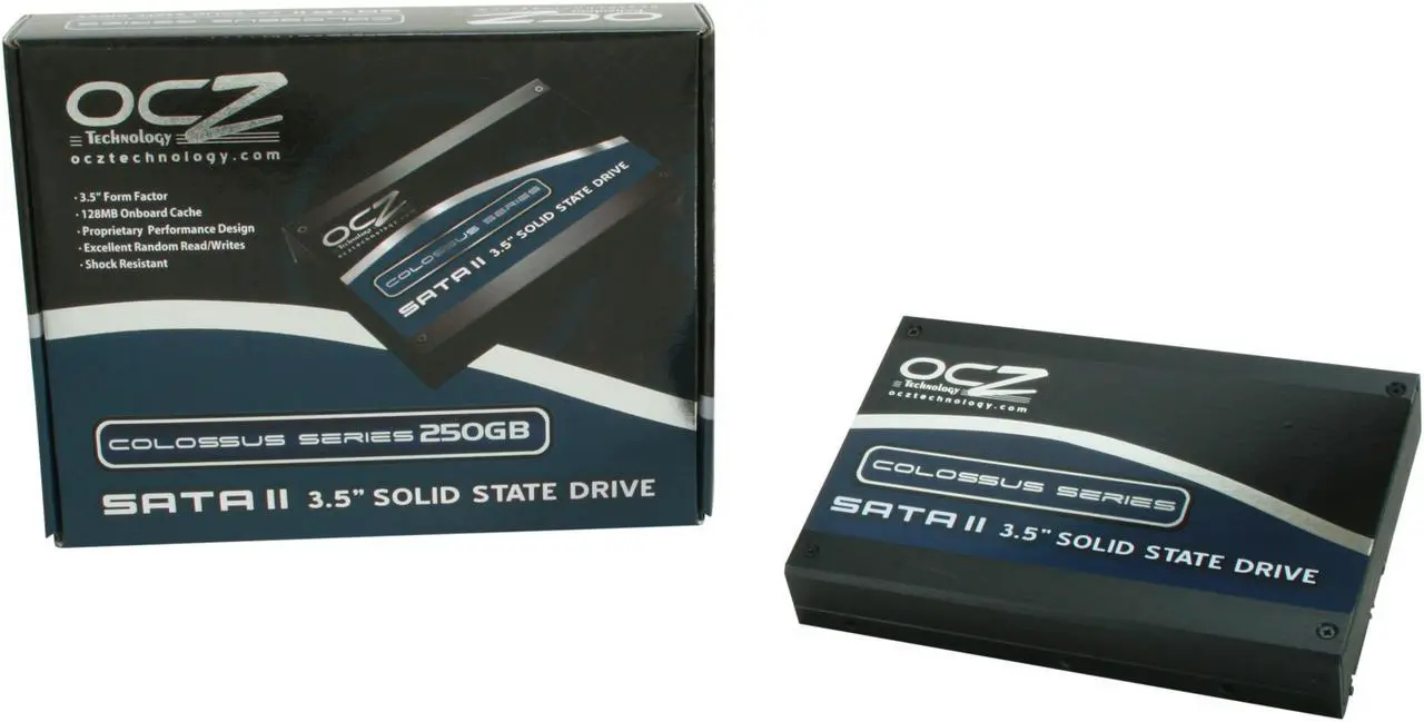 Alt view image 6 of 6 - OCZ Colossus Series 3.5" 250GB SATA II MLC Internal Solid State Drive (SSD) OCZSSD2-1CLS250G