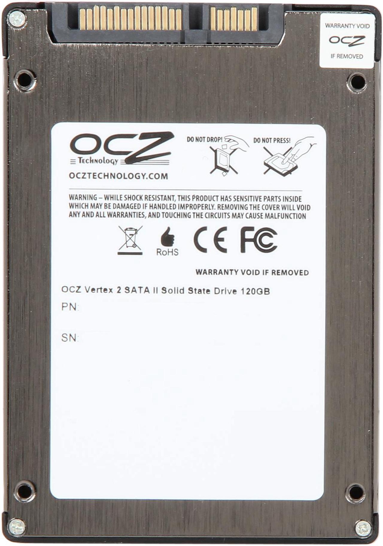 Alt view image 4 of 6 - OCZ Vertex 2 2.5" 115GB SATA II MLC Internal Solid State Drive (SSD) OCZSSD2-2VTXE120G