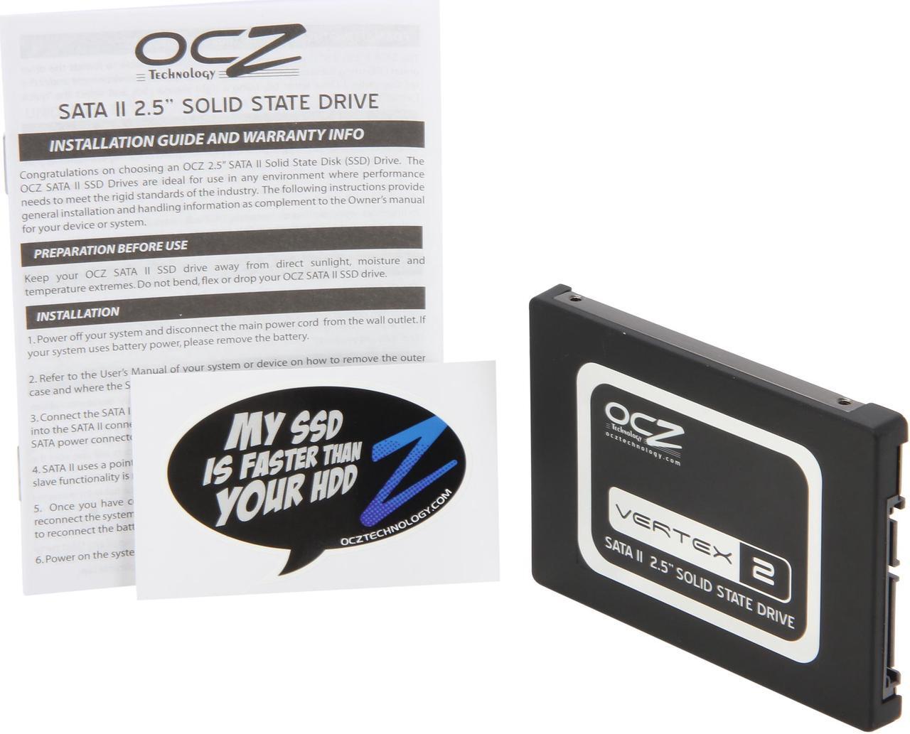 Alt view image 5 of 6 - OCZ Vertex 2 2.5" 115GB SATA II MLC Internal Solid State Drive (SSD) OCZSSD2-2VTXE120G