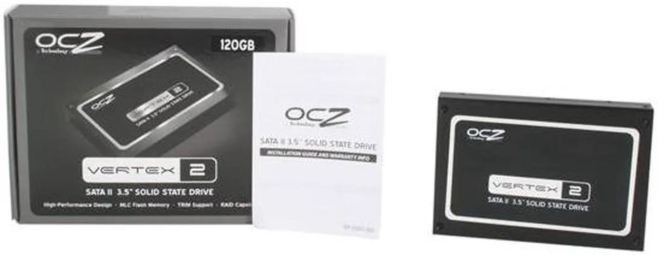 Alt view image 5 of 5 - OCZ Vertex 2 3.5" 120GB SATA II MLC Internal Solid State Drive (SSD) OCZSSD3-2VTX120G