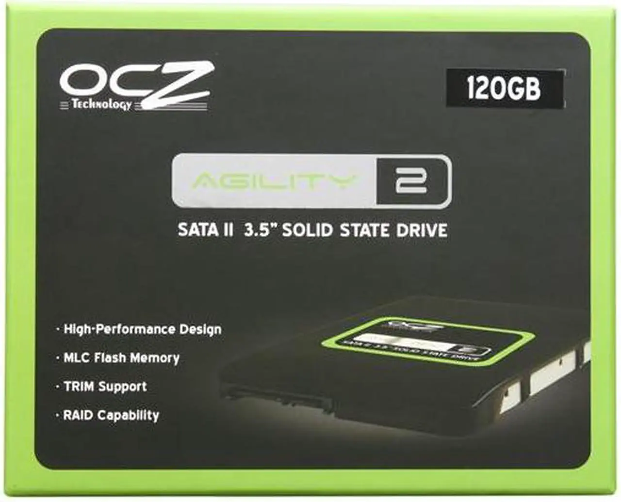 Main image of OCZ Agility 2 3.5" 120GB SATA II MLC Internal Solid State Drive (SSD) OCZSSD3-2AGT120G
