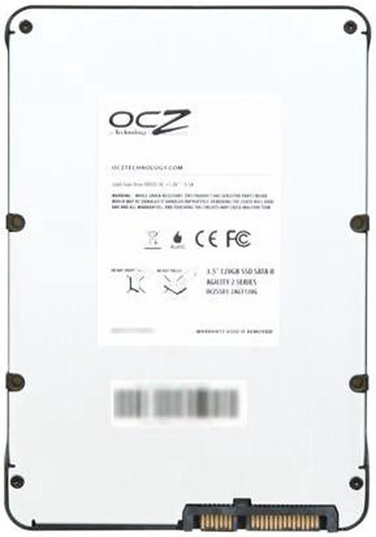 Alt view image 5 of 6 - OCZ Agility 2 3.5" 120GB SATA II MLC Internal Solid State Drive (SSD) OCZSSD3-2AGT120G