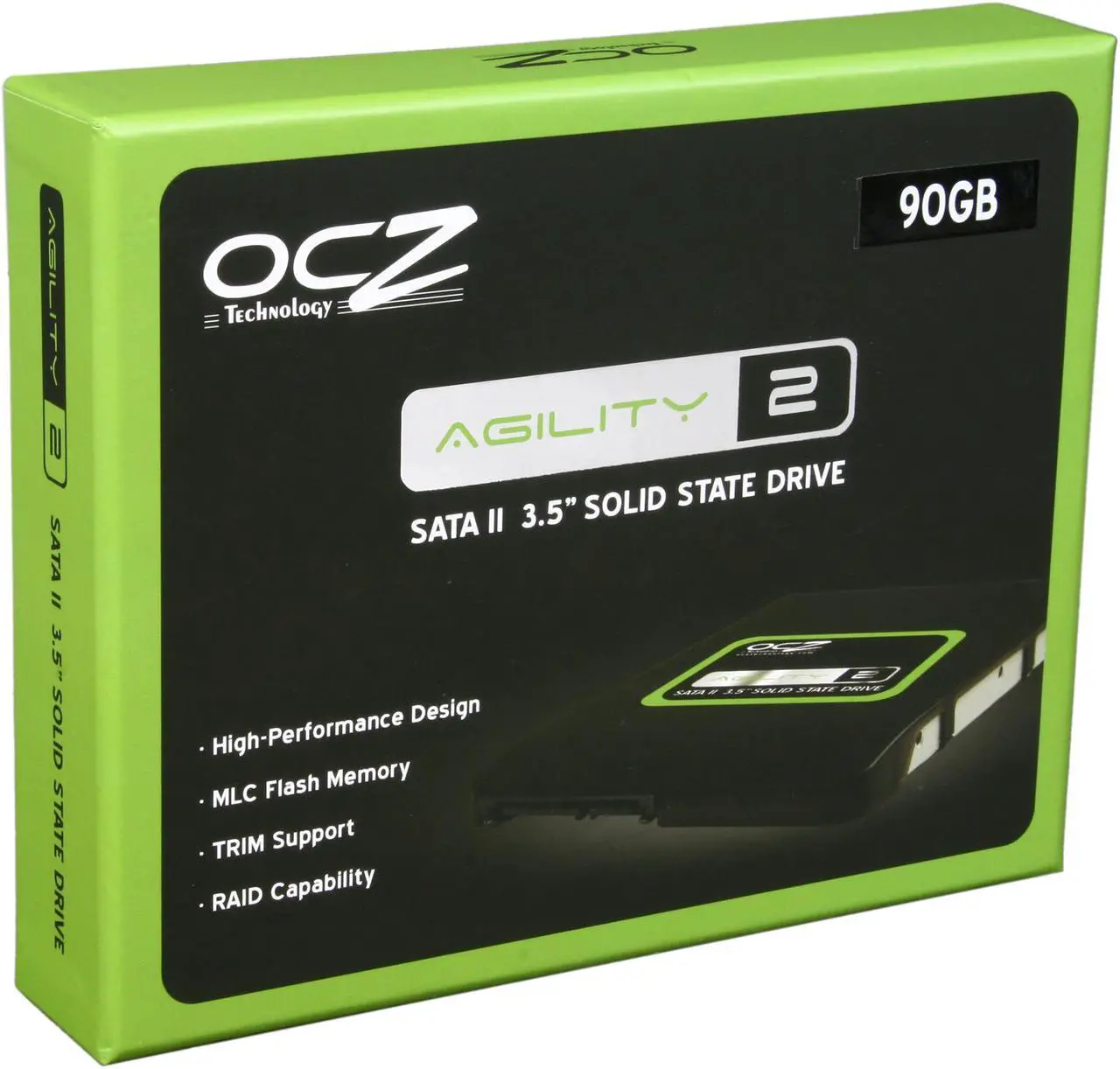 Main image of OCZ Agility 2 3.5" 90GB SATA II MLC Internal Solid State Drive (SSD) OCZSSD3-2AGT90G