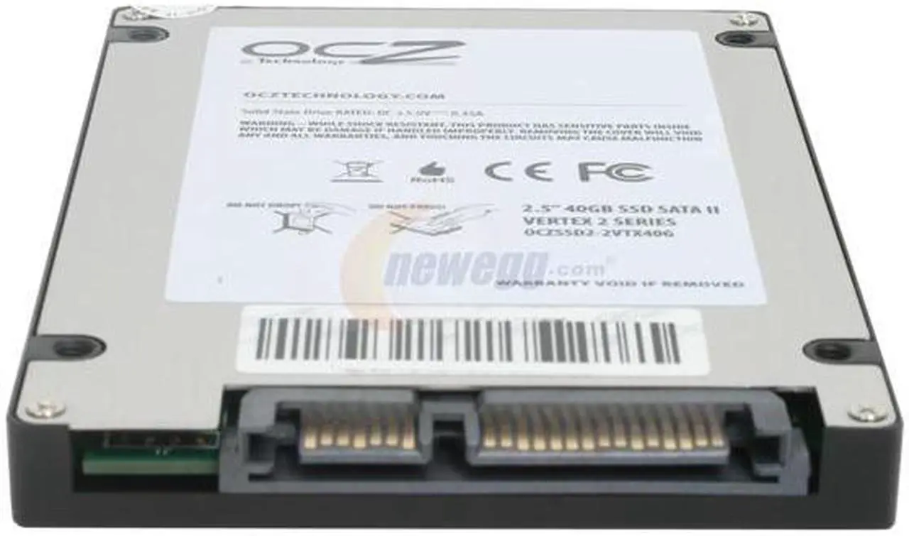 Alt view image 3 of 5 - OCZ Vertex 2 2.5" 40GB SATA II MLC Internal Solid State Drive (SSD) OCZSSD2-2VTX40G