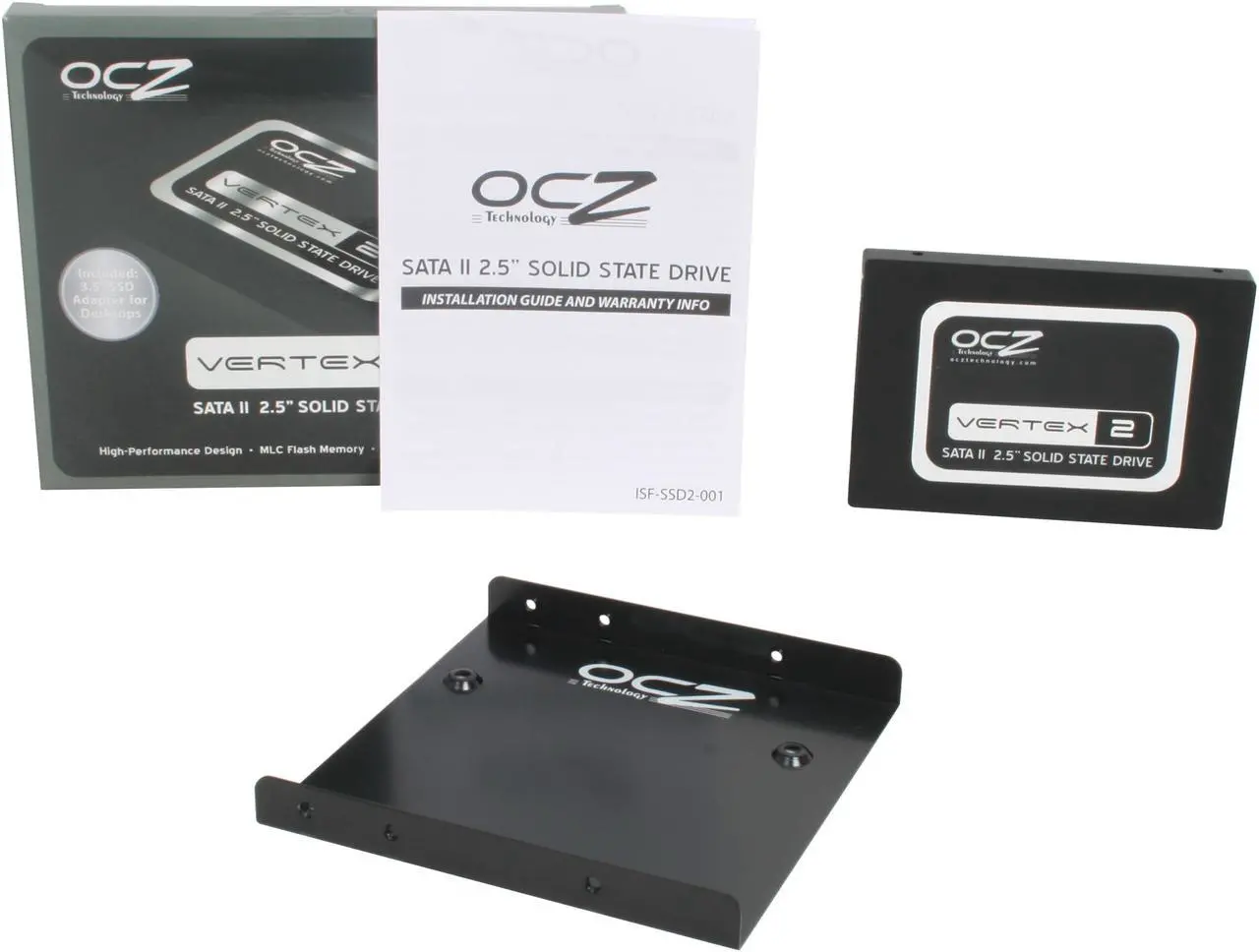 Alt view image 5 of 5 - OCZ Vertex 2 2.5" 40GB SATA II MLC Internal Solid State Drive (SSD) OCZSSD2-2VTX40G