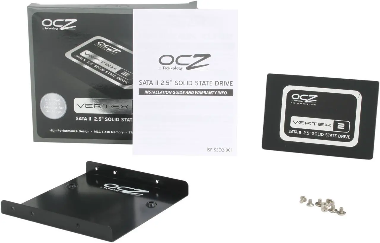 Alt view image 5 of 5 - OCZ Vertex 2 2.5" 90GB SATA II MLC Internal Solid State Drive (SSD) OCZSSD2-2VTXE90G
