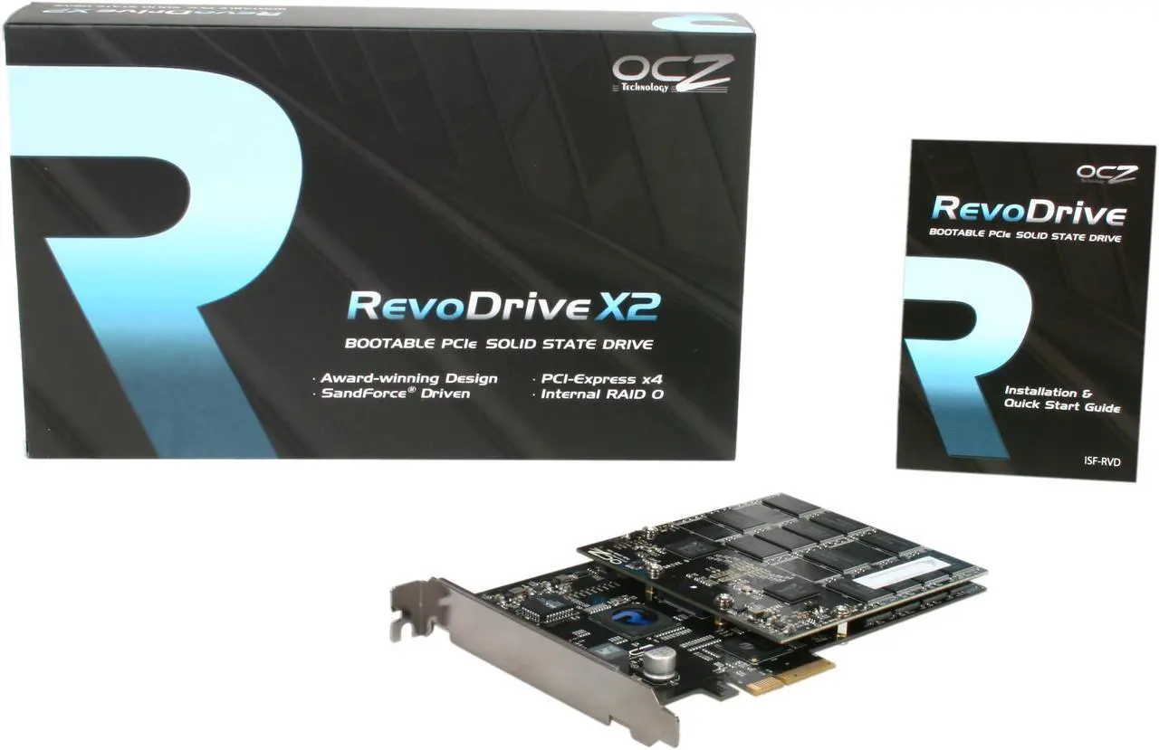 Alt view image 5 of 5 - OCZ RevoDrive X2 PCI-E 160GB PCI-Express x4 MLC Internal Solid State Drive (SSD) OCZSSDPX-1RVDX0160