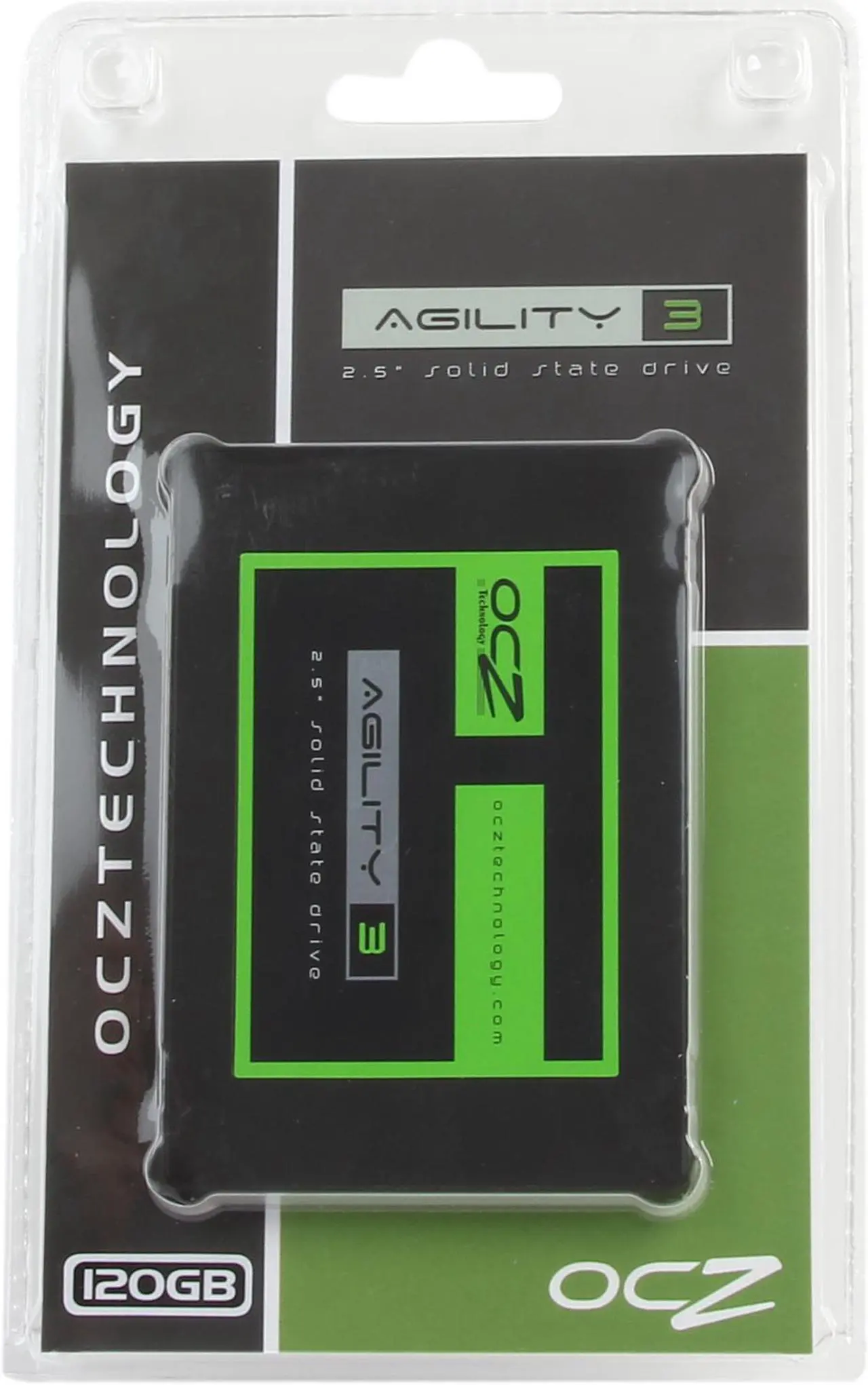 Main image of OCZ Agility 3 2.5" 120GB SATA III MLC Internal Solid State Drive (SSD) AGT3-25SAT3-120G