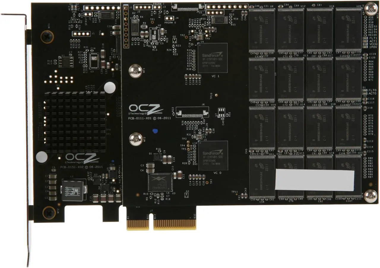 Alt view image 3 of 6 - OCZ RevoDrive 3 X2 series PCI-E 480GB PCI-Express 2.0 x4 MLC Internal Solid State Drive (SSD) RVD3X2-FHPX4-480G