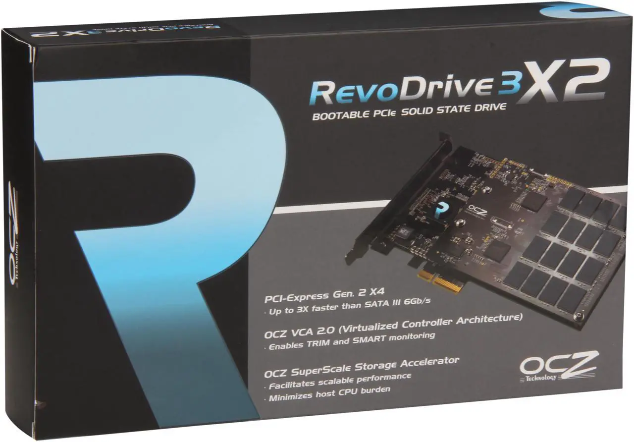 Alt view image 6 of 6 - OCZ RevoDrive 3 X2 series PCI-E 240GB PCI-Express 2.0 x4 MLC Internal Solid State Drive (SSD) RVD3X2-FHPX4-240G