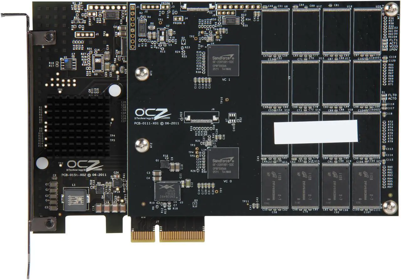 Alt view image 3 of 6 - OCZ RevoDrive 3 X2 series PCI-E 240GB PCI-Express 2.0 x4 MLC Internal Solid State Drive (SSD) RVD3X2-FHPX4-240G