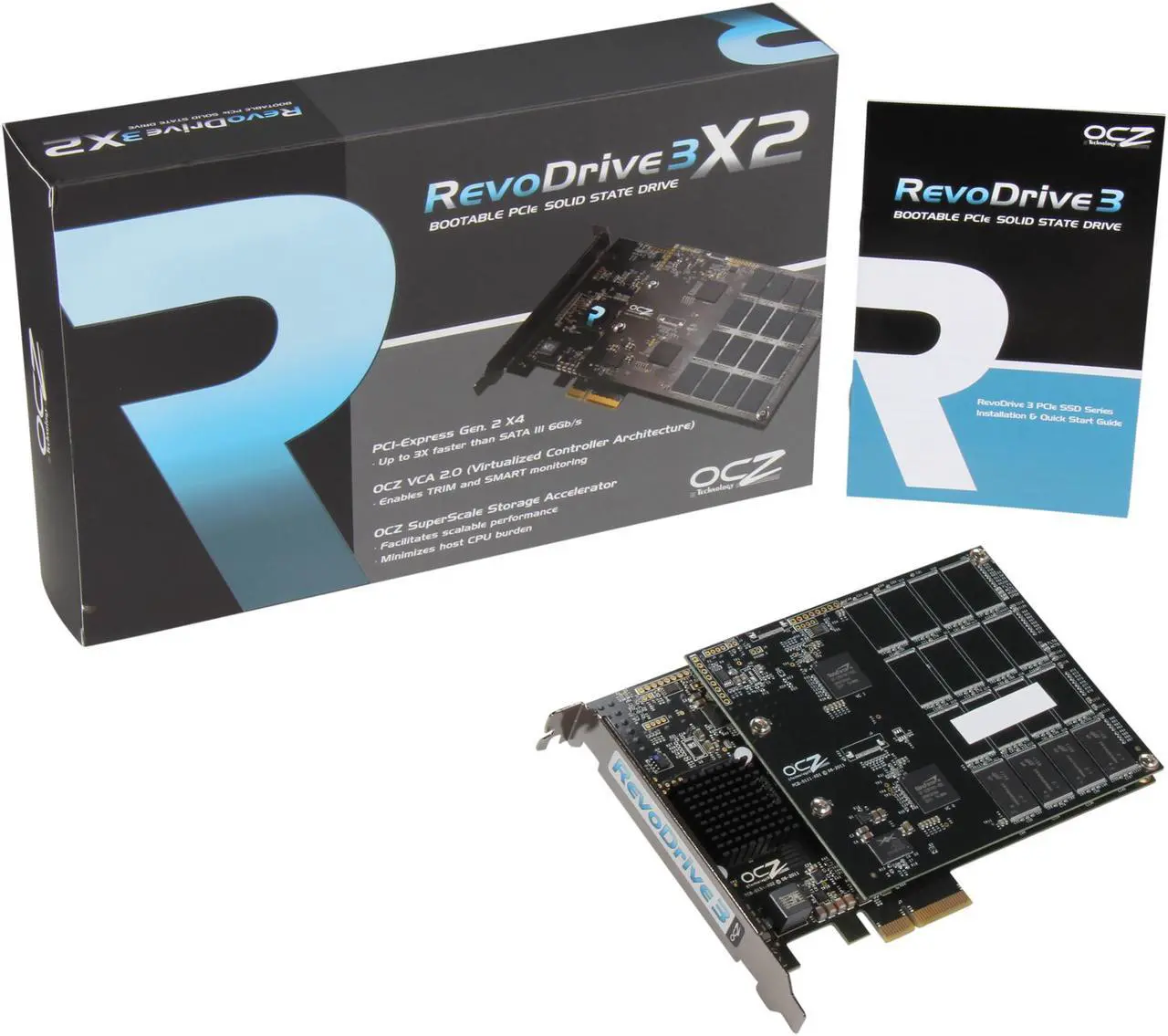 Alt view image 5 of 6 - OCZ RevoDrive 3 X2 series PCI-E 240GB PCI-Express 2.0 x4 MLC Internal Solid State Drive (SSD) RVD3X2-FHPX4-240G