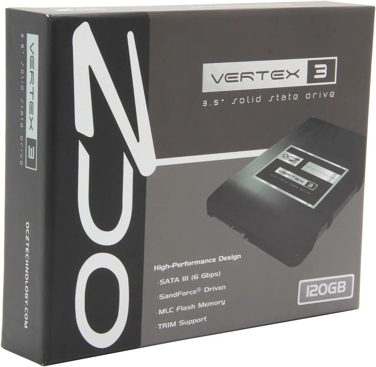 Main image of OCZ Vertex 3 3.5" 120GB SATA III MLC Internal Solid State Drive (SSD) VTX3-35SAT3-120G