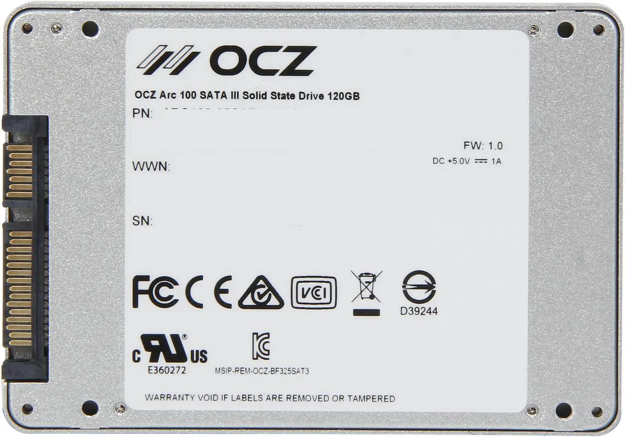 Alt view image 5 of 5 - OCZ ARC 100 2.5" 120GB SATA III MLC Internal Solid State Drive (SSD) ARC100-25SAT3-120G
