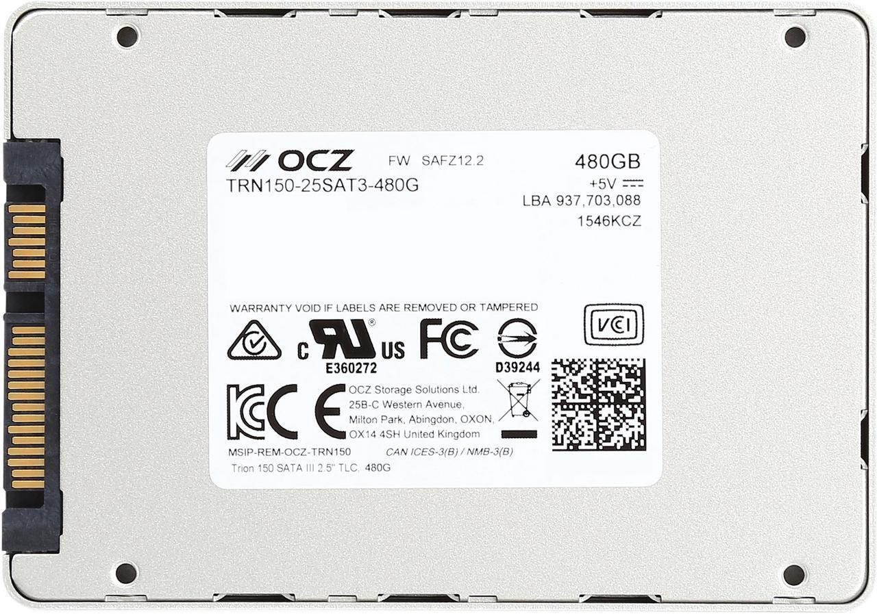 Alt view image 7 of 8 - Toshiba OCZ TRION 150 2.5" 480GB SATA III TLC Internal Solid State Drive (SSD) TRN150-25SAT3-480G