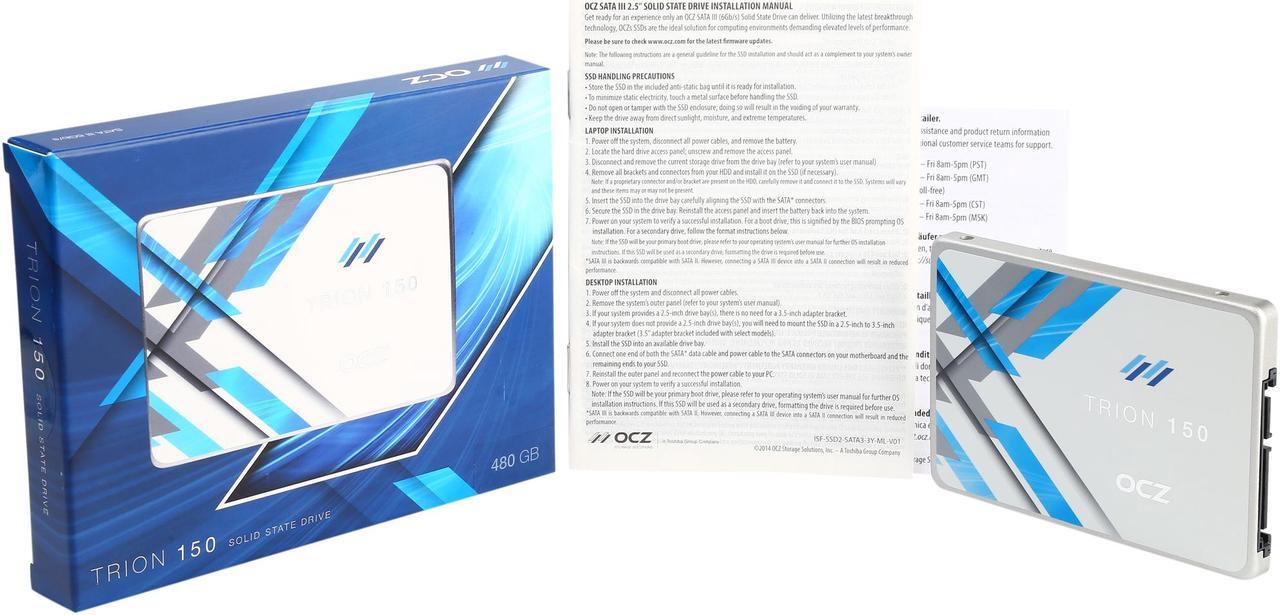 Alt view image 8 of 8 - Toshiba OCZ TRION 150 2.5" 480GB SATA III TLC Internal Solid State Drive (SSD) TRN150-25SAT3-480G