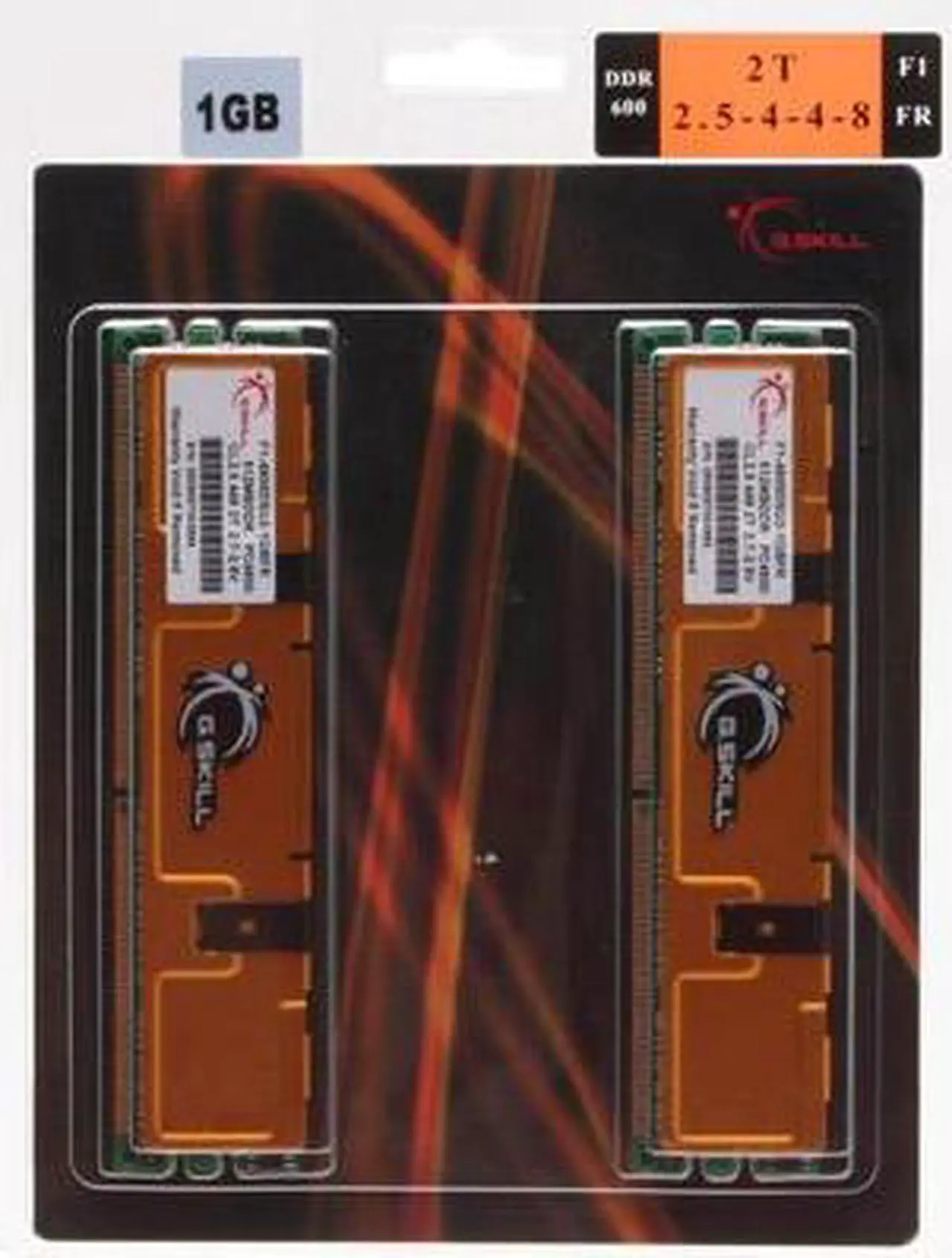 Alt view image 2 of 2 - G.SKILL Extreme Series 1GB (2 x 512MB) DDR 600 (PC 4800) Dual Channel Kit Desktop Memory Model F1-4800DSU2-1GBFR
