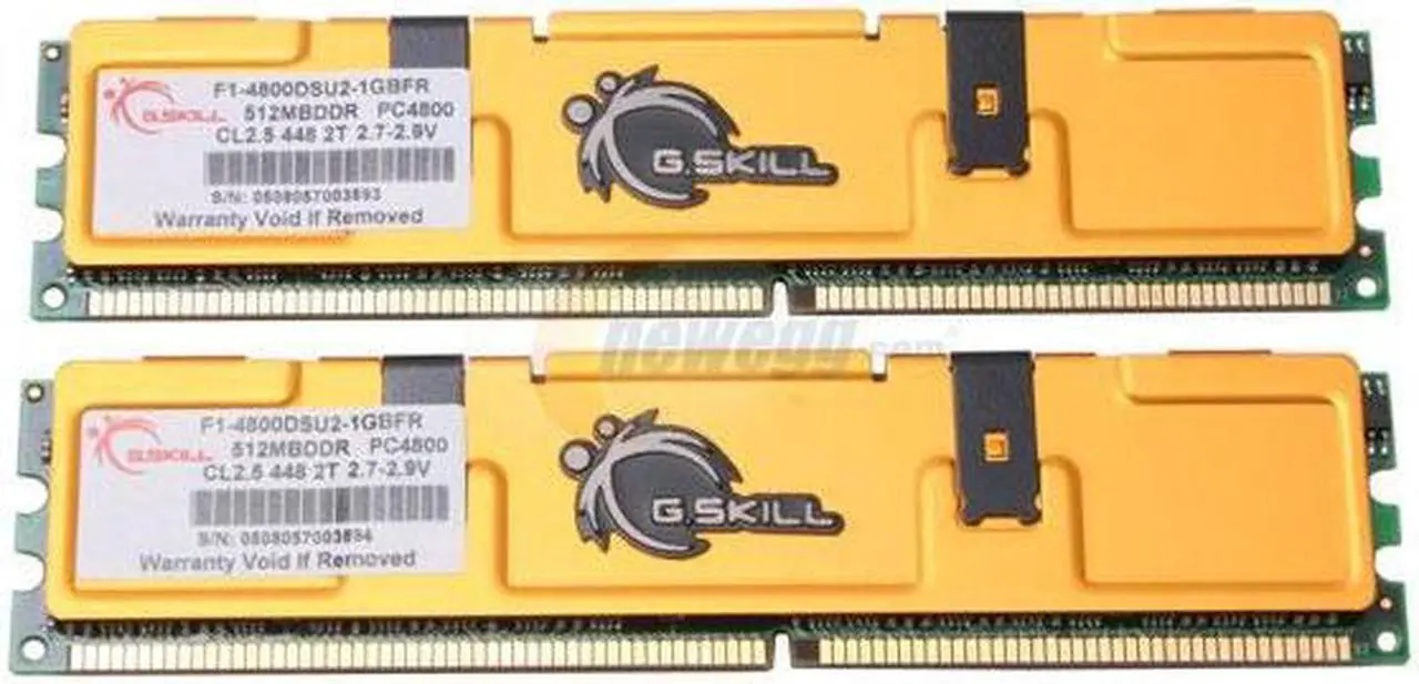 Main image of G.SKILL Extreme Series 1GB (2 x 512MB) DDR 600 (PC 4800) Dual Channel Kit Desktop Memory Model F1-4800DSU2-1GBFR