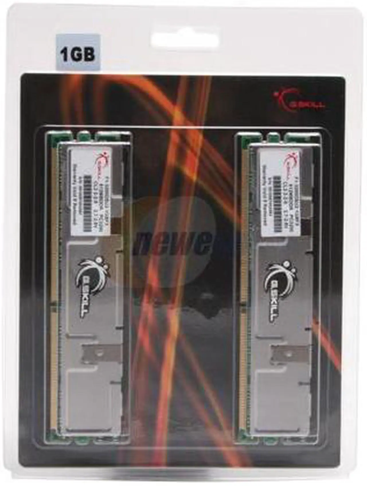 Alt view image 2 of 2 - G.SKILL 1GB (2 x 512MB) DDR 400 (PC 3200) Dual Channel Kit Desktop Memory Model F1-3200DSU2-1GBFX