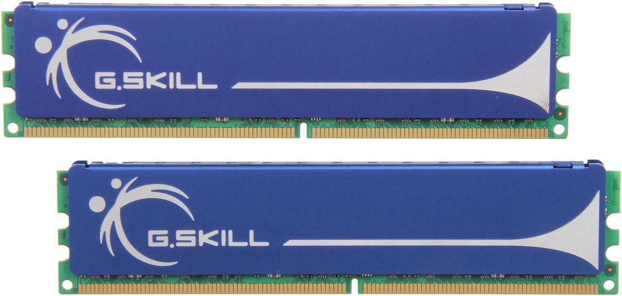 G.SKILL 4GB (2 x 2GB) DDR2 1000 (PC2 8000) Dual Channel Kit Desktop Memory Model F2-8000CL5D-4GBPQ