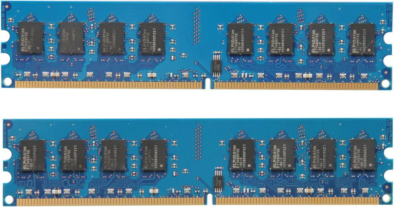 Alt view image 2 of 3 - G.SKILL 4GB (2 x 2GB) DDR2 800 (PC2 6400) Dual Channel Kit Desktop Memory Model F2-6400CL5D-4GBNT