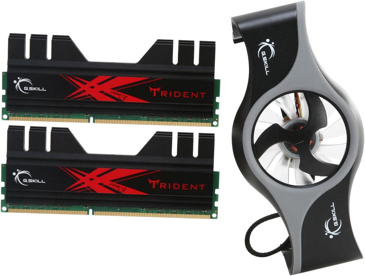 G.SKILL Trident + Turbulence 4GB (2 x 2GB) DDR3 2133 (PC3 17066) Desktop Memory Model F3-17066CL9D-4GBTDS