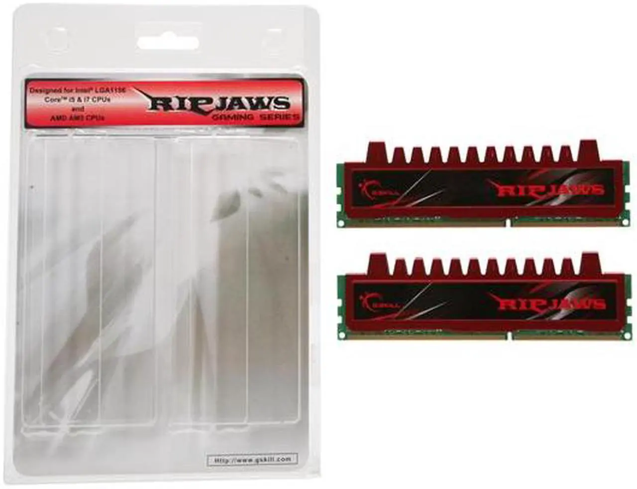 Alt view image 3 of 3 - G.SKILL Ripjaws Series 8GB (2 x 4GB) DDR3 1066 (PC3 8500) Desktop Memory Model F3-8500CL7D-8GBRL