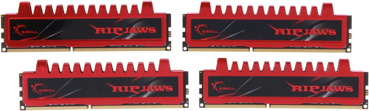 Main image of G.SKILL Ripjaws Series 16GB (4 x 4GB) DDR3 1333 (PC3 10666) Desktop Memory Model F3-10666CL9Q-16GBRL