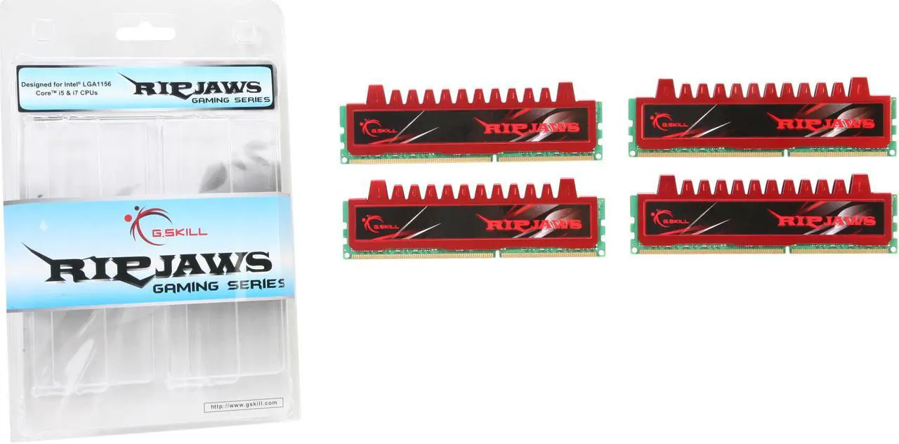 Alt view image 4 of 3 - G.SKILL Ripjaws Series 16GB (4 x 4GB) DDR3 1600 (PC3 12800) Desktop Memory Model F3-12800CL9Q-16GBRL