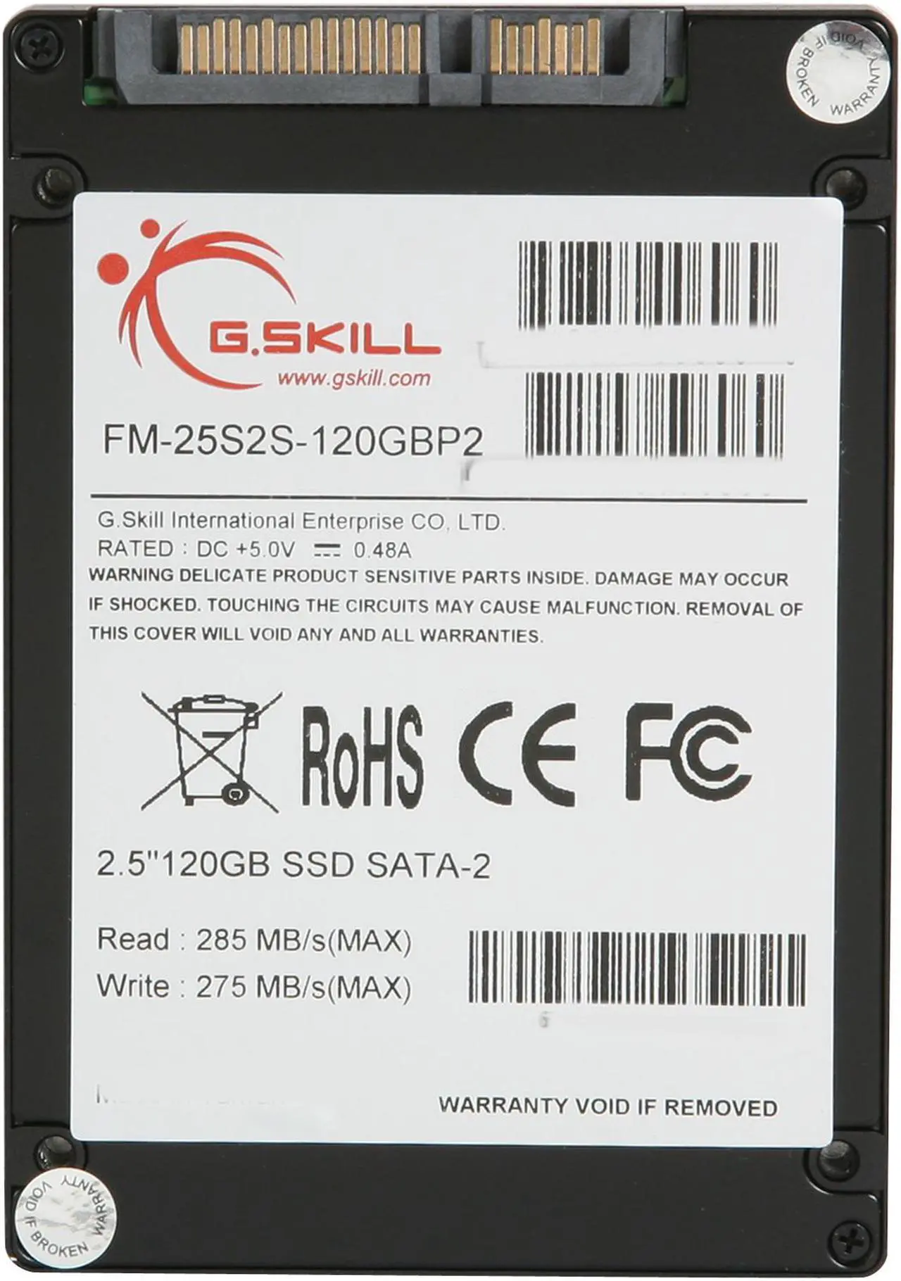 Alt view image 4 of 5 - G.SKILL Phoenix Pro Series 2.5" 120GB SATA II MLC Internal Solid State Drive (SSD) FM-25S2S-120GBP2