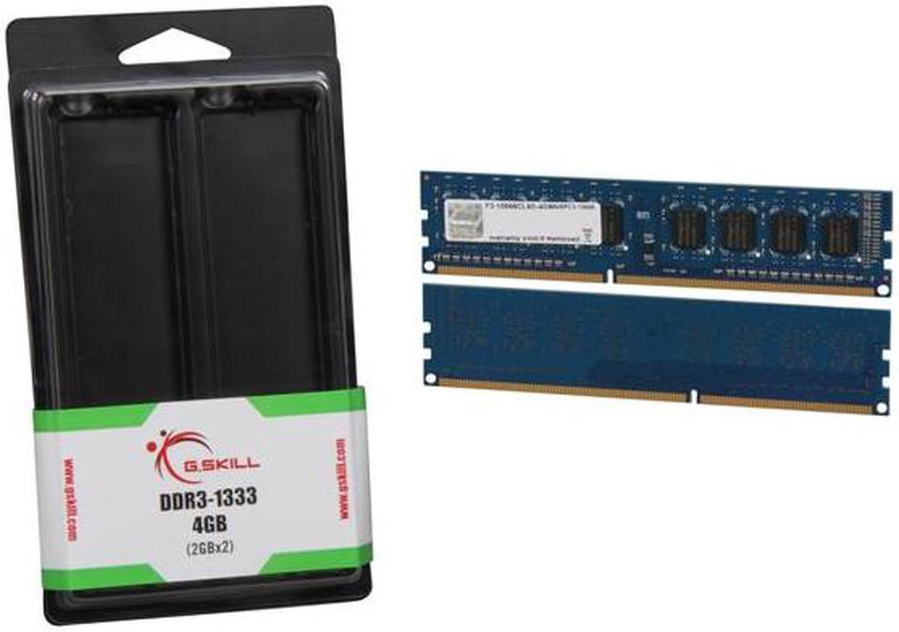 Alt view image 3 of 3 - G.SKILL NS 4GB (2 x 2GB) DDR3 1333 (PC3 10666) Desktop Memory Model F3-10666CL9D-4GBNS