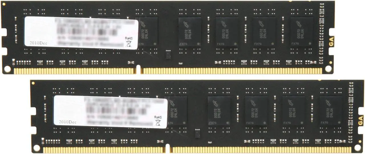 Main image of G.SKILL Value Series 8GB (2 x 4GB) DDR3 1333 (PC3 10600) Desktop Memory Model F3-10600CL9D-8GBNT