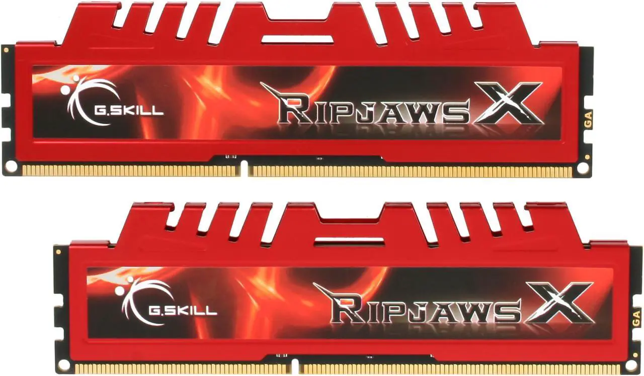 Main image of G.SKILL Ripjaws X Series 4GB (2 x 2GB) DDR3 1600 (PC3 12800) Desktop Memory Model F3-12800CL9D-4GBXL