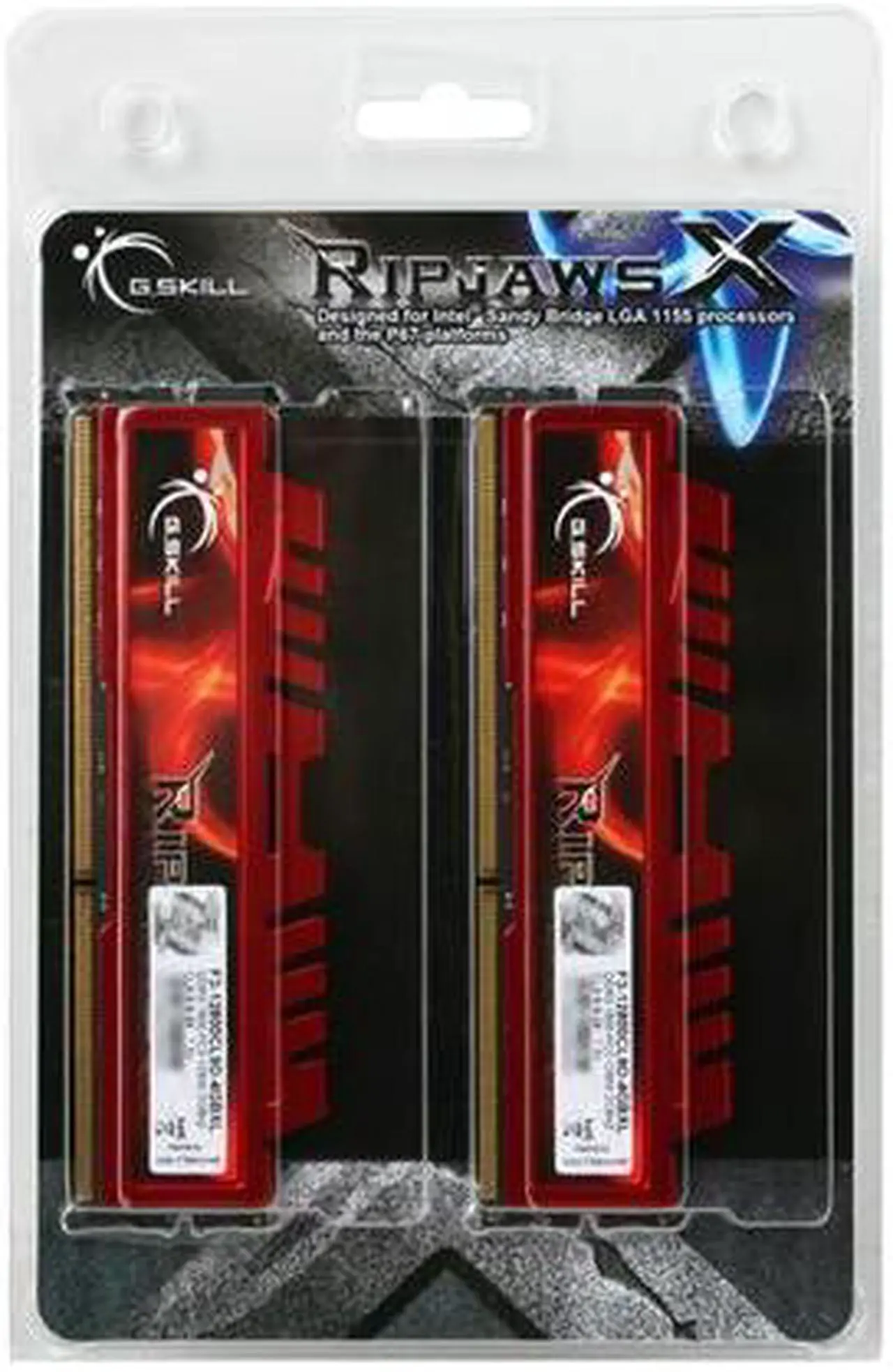 Alt view image 3 of 3 - G.SKILL Ripjaws X Series 4GB (2 x 2GB) DDR3 1600 (PC3 12800) Desktop Memory Model F3-12800CL9D-4GBXL