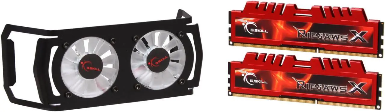 Main image of G.SKILL Ripjaws X + Turbulence II Series 8GB (2 x 4GB) DDR3 2133 (PC3 17000) Desktop Memory Model F3-17000CL9D-8GBXLD