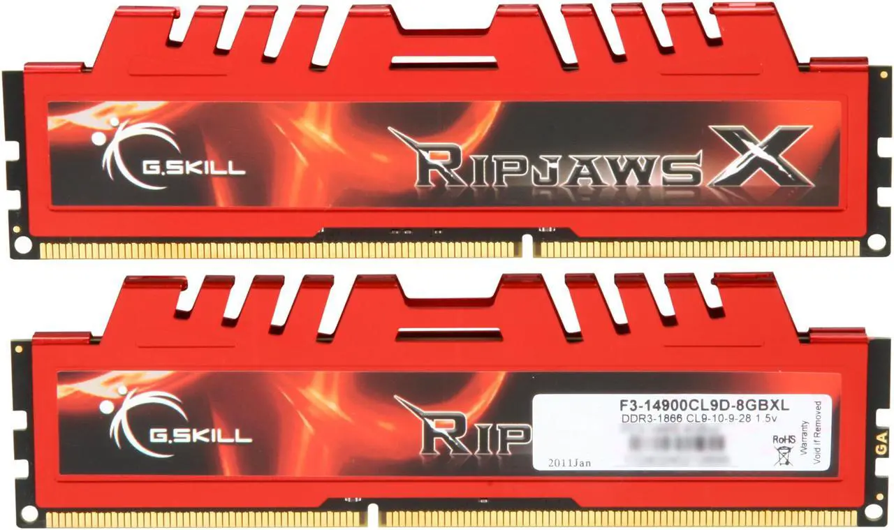 G.SKILL Ripjaws X Series 8GB DDR3 1866