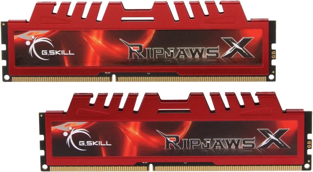 G.SKILL Ripjaws X Series 16GB (2 x 8GB) 240-Pin PC RAM DDR3 1600 (PC3 12800) Desktop Memory Model F3-12800CL10D-16GBXL