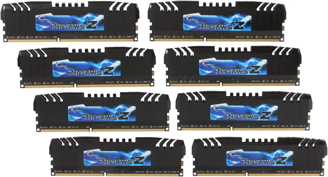Main image of G.SKILL Ripjaws Z Series 32GB (8 x 4GB) DDR3 2133 (PC3 17000) Desktop Memory Model F3-17000CL9Q2-32GBZH