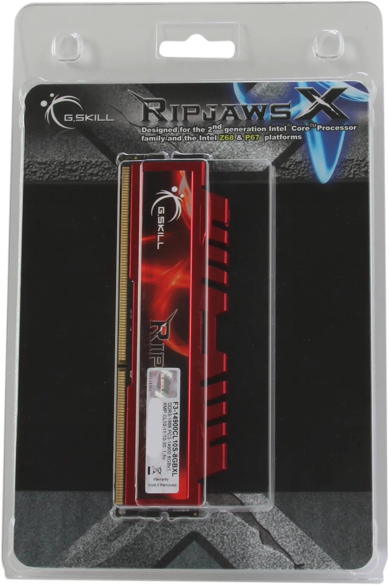 G.Skill RipjawsX Series 8GB DDR3 1866MHz CL10 - Thumbnail 2