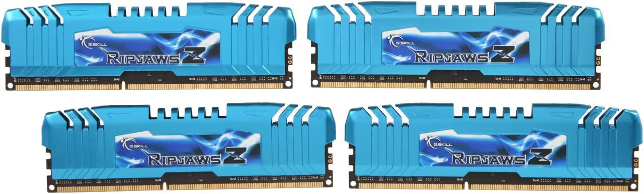 Main image of G.SKILL Ripjaws Z Series 16GB (4 x 4GB) DDR3 1866 (PC3 14900) Desktop Memory Model F3-14900CL8Q-16GBZM