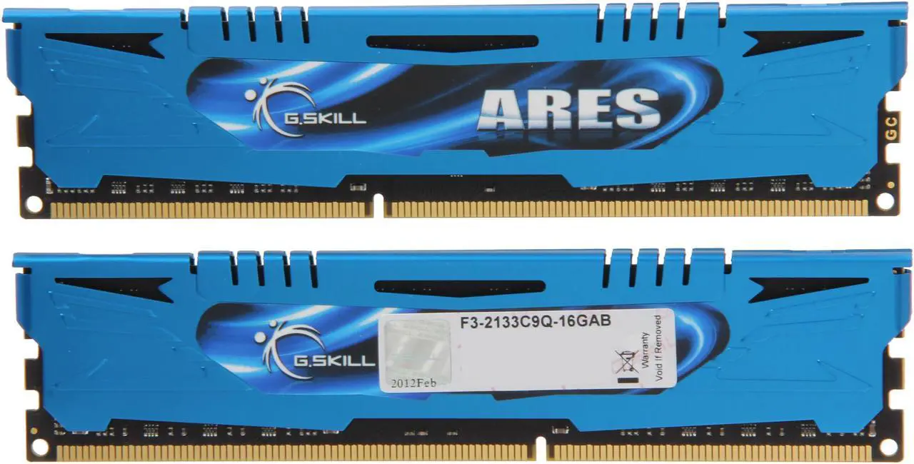 Alt view image 2 of 3 - G.SKILL Ares Series 16GB (4 x 4GB) DDR3 2133 (PC3 17000) Desktop Memory Model F3-2133C9Q-16GAB